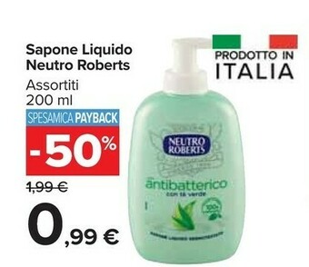 Carrefour Market Neutro Roberts Sapone Liquido offerta