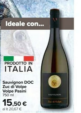Carrefour Market Pasini Sauvignon Doc Zuc Di Volpe offerta