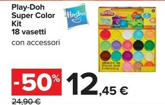Carrefour Market Hasbro Play-doh Super Color Kit 18 Vasetti Con Accessori offerta