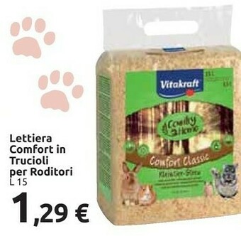 Carrefour Market Vitakraft Lettiera Comfort In Trucioli Per Roditori offerta
