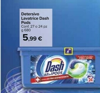 Carrefour Market Dash Detersivo Lavatrice Pods offerta