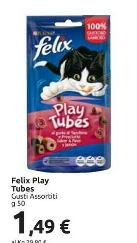 Carrefour Market Purina Felix Play Tubes offerta