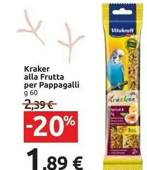 Carrefour Market Vitakraft Kraker Alla Frutta Per Pappagalli offerta