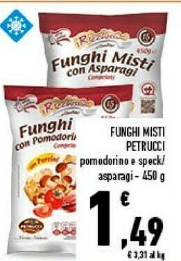Conad Petrucci Funghi Misti Con Asparagi 450 G offerta