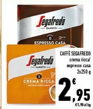 Conad Segafredo Caffè offerta