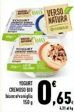 Conad Yogurt Cremoso Bio offerta