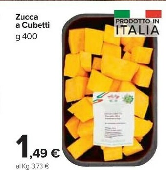 Carrefour Market Zucca A Cubetti offerta