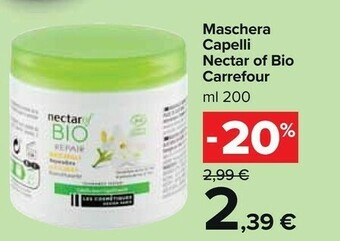 Nectar Carrefour Maschera Capelli Of Bio