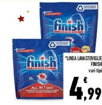Conad Finish Linea Lavastoviglie offerta