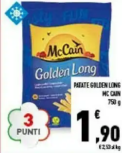 Conad Mccain Golden Long 750 G(ml) offerta