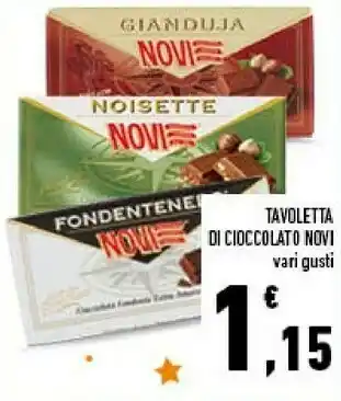 Conad Novi Tavoletta Di Cioccolato offerta