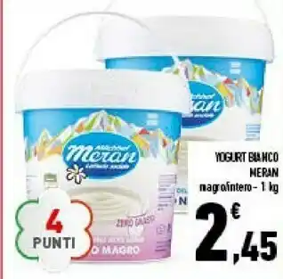 Conad Meran Yogurt Bianco Magro 1000 G(ml) offerta