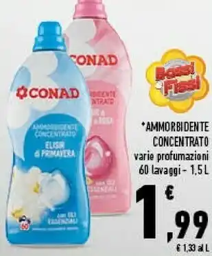 Conad Conad Ammorbidente Concentrato 60 Lavaggi offerta