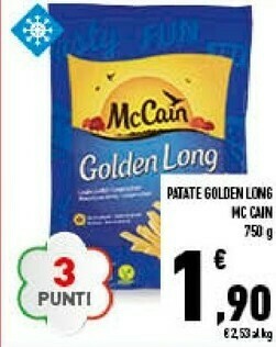 Conad Mccain Golden Long 750 G(ml) offerta