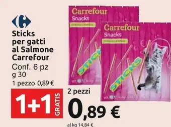 Carrefour Carrefour Sticks Pe Gatti Al Salmone offerta