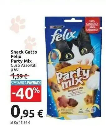 Carrefour Felix Snack Gatto offerta