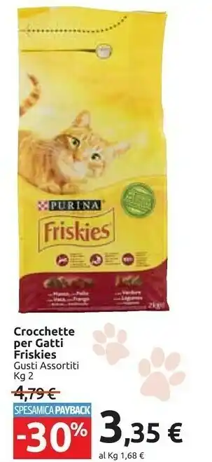 Carrefour Purina Crocchette Per Gatti offerta