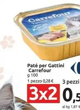 Carrefour Carrefour - Paté Per Gattini 100 G offerta