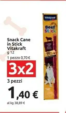 Carrefour Vitakraft Snack Cane In Stick 12 G offerta