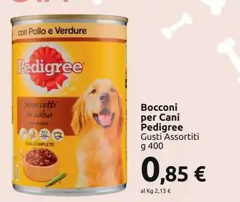 Carrefour Pedigree Bocconi Per Cani Con Pollo E Verdure 400 G offerta