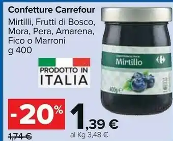 Carrefour Carrefour Confetture Mirtilli offerta