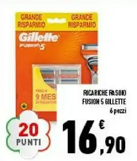 Conad Gillette Ricariche Rasoio Fusion 5 offerta