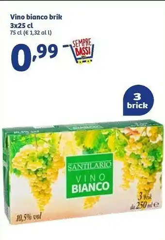 In'S Mercato Santilario Vino Bianco 250ml offerta