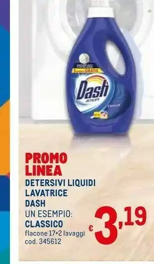 Metro Dash Detersivi Liquidi Lavatrice offerta