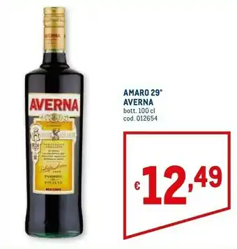 Metro Averna Amaro 29 offerta