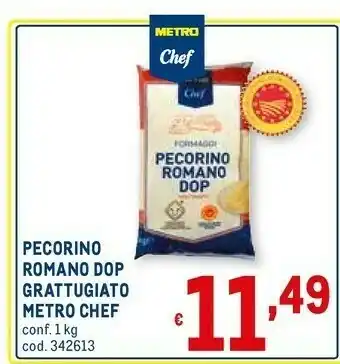 Metro Metro chef Pecorino Romano Dop Grattuggiato offerta