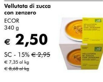 Ecor Vellutata Di Zucca Con Zenzero