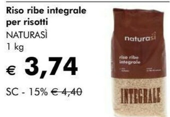 Naturasi Riso Ribe Integrale Per Risotti