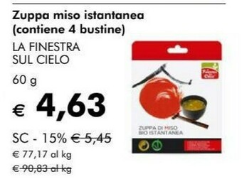 La Finestra Sul Cielo Zuppa Miso Istantanea