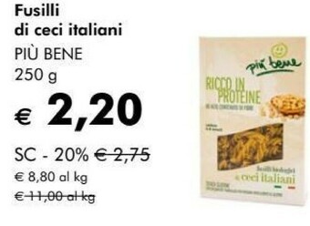 Piu Bene Fusilli Di Ceci Italiani