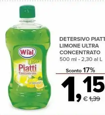 Todis Wial Detersivo Piatti Limone Ultra Concentrato offerta