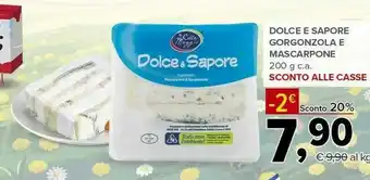 Todis Colle maggio Dolce E Sapore Gorgonzola E Mascarpone offerta