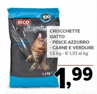 Todis Rico Crocchette Gatto Pesce Azzurro offerta