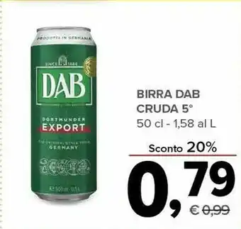 Todis Dab Birra Cruda offerta