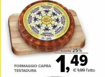 Todis Testadura Formaggio Capra offerta