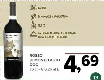 Todis Rosso Di Montefalco DOC offerta