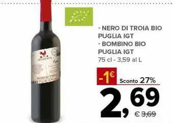 Todis Nero Di Troia Puglia Igt 750ml offerta
