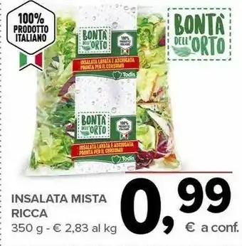 Todis Bontà dell'orto Bonta Dell'orto Insalata Mista offerta