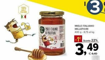Todis Miele Italiano Millefiori 400g offerta
