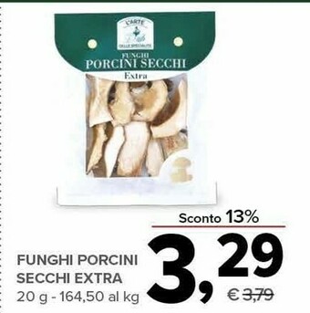 Todis L'arte Delle Specialità Funghi Porcini Secchi Extra 20 G offerta