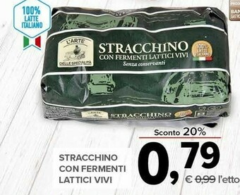 L'arte delle specialità Stracchino Con Fermenti Lattici Vivi