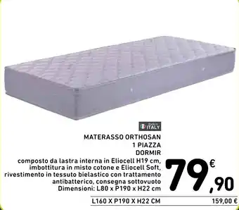 Spazio Conad MATERASSO ORTHOSAN 1 PIAZZA DORMIR offerta
