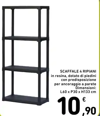 Spazio Conad SCAFFALE 4 RIPIANI offerta