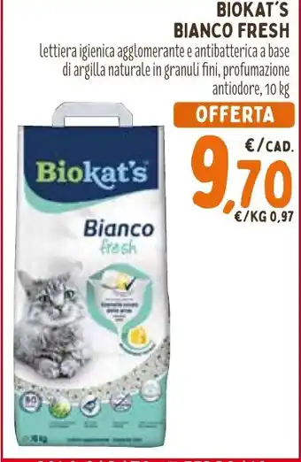 Spazio Conad BIOKAT'S BIANCO FRESH 10 kg offerta