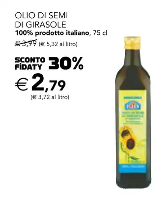 Esselunga OLIO DI SEMI DI GIRASOLE 75 cl offerta