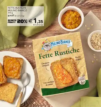 Esselunga FETTE RUSTICHE MULINO BIANCO 315 g offerta